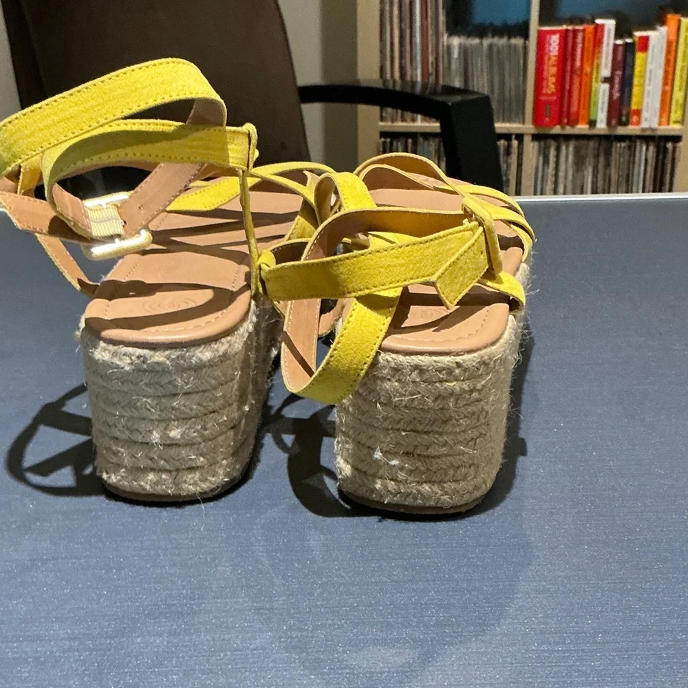 Urban Outfitters Yellow Espadrille Sandals